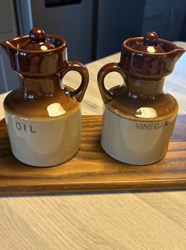 Vintage stoneware vinegar - stoneware, &