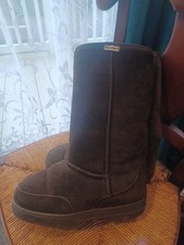 Bearpaw Womens Brown Suede