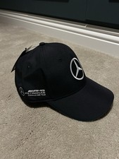 New with Tags Mercedes AMG Petronas Formula 1 Team Baseball Cap Hat 2024 Black
