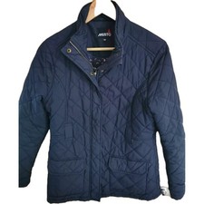 Musto Quilted Jacket Womens Size 12 Padded Lined Full Zip Country wear Blue