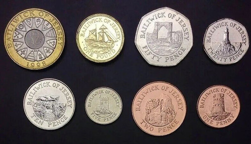 Jersey pcs unc coin - 1, 2