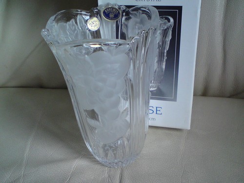 Bohemia crystal vase - bohemia,