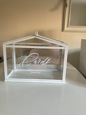 Ikea Socker White Wedding Greenhouse Card Box Immaculate