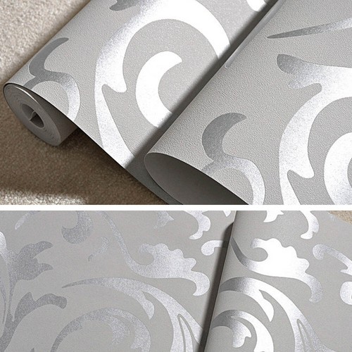 Metallic textured damask - metallic,