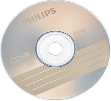 5 Philips CD-R RECORDABLE CD's
