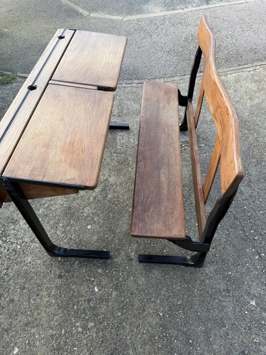 Vintage school double - , desk