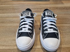 Women's Hardly Used CONVERSE ALL STAR Size 4.5 Deck Pumps Holiday Beach Trainers