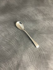 SOLID SILVER EDWARDIAN ENGLISH HALLMARKED SALT SPOON S BLANCKENSEE CHESTER 1908