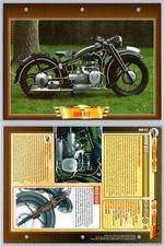 BMW R12 - 1936 - Vintage Motorbikes - Atlas Motorbike Fact File Card