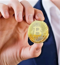 Bitcoin Physical Collectible Coin Fun UK Seller (BTC) Collectors Coin UK Seller