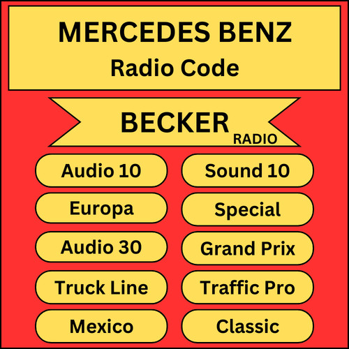 Unlock code for - code, mercedes