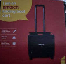 Amtech S5650 Folding Boot Cart, Telescopic Handle Foldable Trolley Cart on