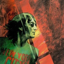 BEATLES JOHN LENNON ENGLISH ROCK  BY ARTIST DAVID OXTOBY SPLENDID MOUNTED PRINT