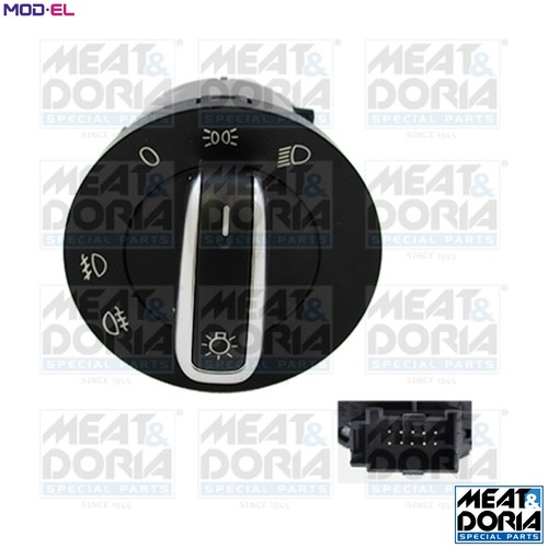 Switch headlight 23858 for - 23858, vw