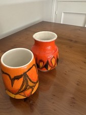 Two small poole pottery vases - two,
