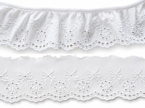 White broderie anglaise - white,