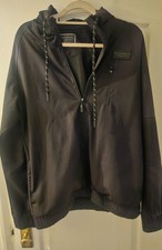 McKenzie Men’s Black Hooded Jacket Size L | Lightweight Zip Up Windbreaker Style