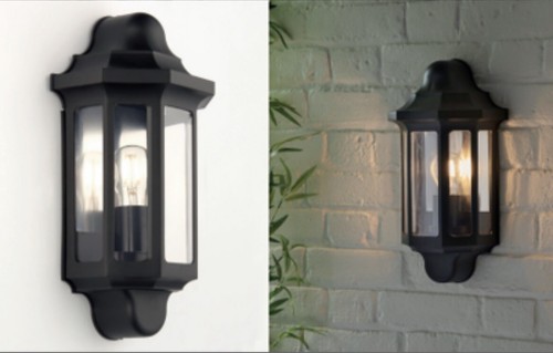 Half lantern wall light 15w - lantern,