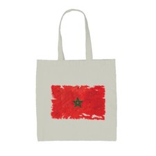 Morocco Flag - Canvas Tote Bag