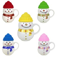 Christmas Cup Snowman Ceramic