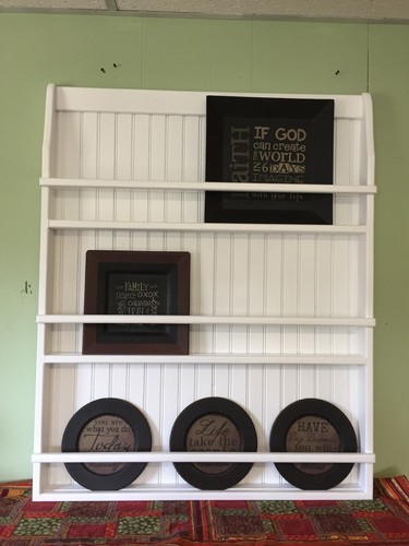 Wall bookshelf plate rack - bookshelf,
