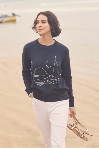 Weird fish lauro - lauro, embroidered