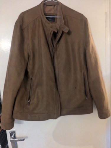 Men suede bomber jacket - suede,