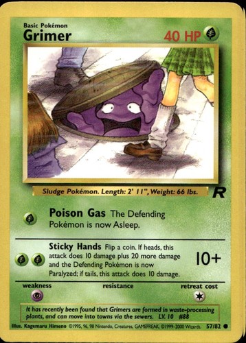 Grimer common wotc team - grimer, 57/82