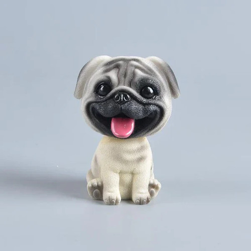 Cute pug dog - dog, bobblehead