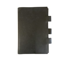Leather Police Notebook Cover Pocket Holder Flip Black Pen Pencil Holder Duty