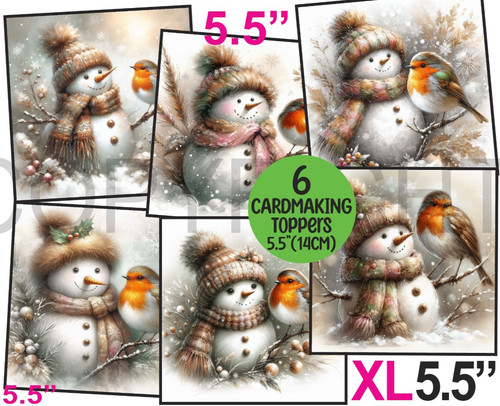 Card toppers 5 - 6, 5.5"