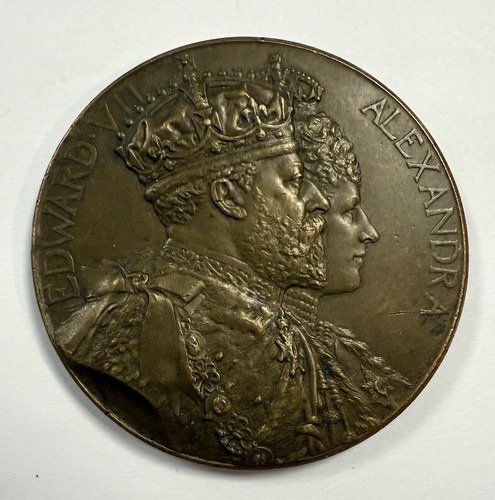 1902 coronation bronze medal - coronation,