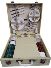 Vintage Brexton Picnic Set with Thermos Flasks and Cutlery - BLW D9