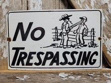 VINTAGE NO TRESPASSING