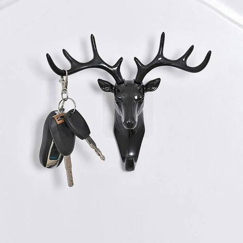 Deer head wall hook key - head,