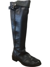 Jones the Bootmaker Scout Black Leather Knee High Riding Boots UK Size 5 EU 38