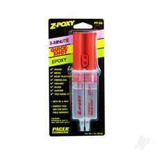 ZAP Z Poxy 5 Min Quick Shot Epoxy Resin PT36 1oz Syringe UK Model Shop Stock