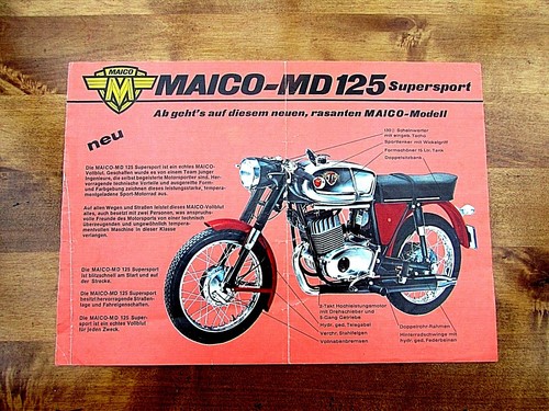 Maico md125 sport genuine - md125,