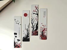 Red Blossom Bookmark Set