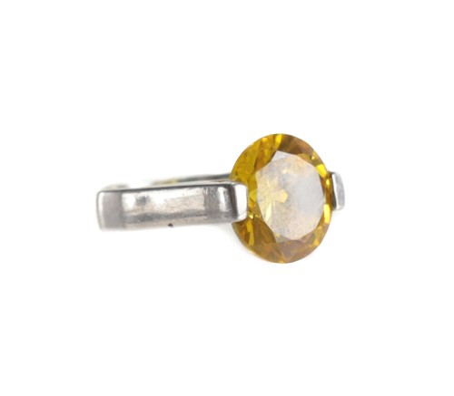 Sterling silver citrine - silver,