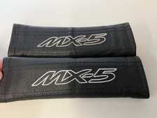 2x Seat Belt Covers Pads Black