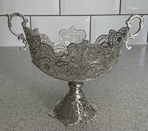 Silver copper footed two - on,