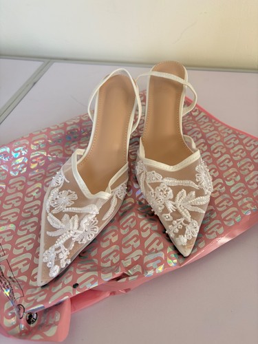 White lace bridal wedding - white,
