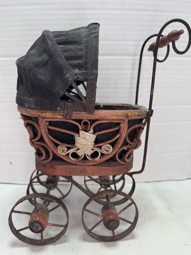 Vintage wicker doll baby - vintage,