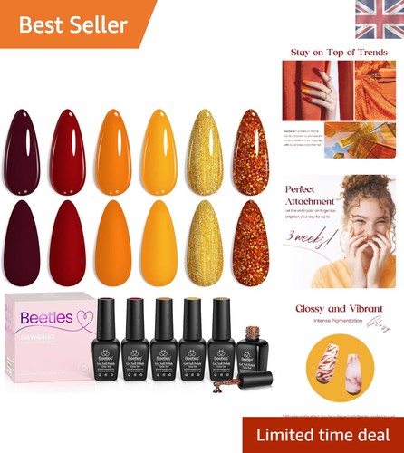 Beetles festive gel nail - beetles,