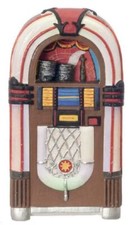 Dolls House 1950's Jukebox Miniature Diner Cafe Pub Bar Furniture 1:12 Scale