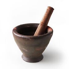 Thai Eartenware Pestle & Mortar - Laos - 20cm