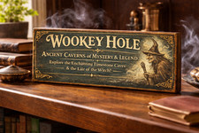 Wookey Hole sign Caverns