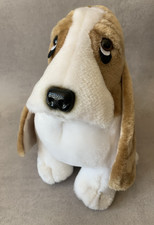 Vintage Hush puppies Basset Hound Dog Sad Puppy Soft Toy Plush Advertising 90s