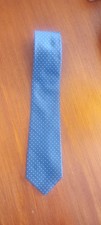 Men's Navy Blue Spotty Tie